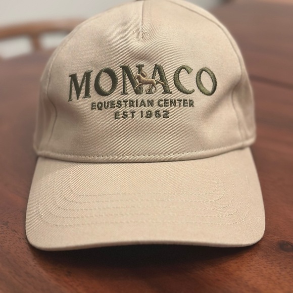 Anthropologie Monaco Equestrian Center Tan baseball cap main image 5